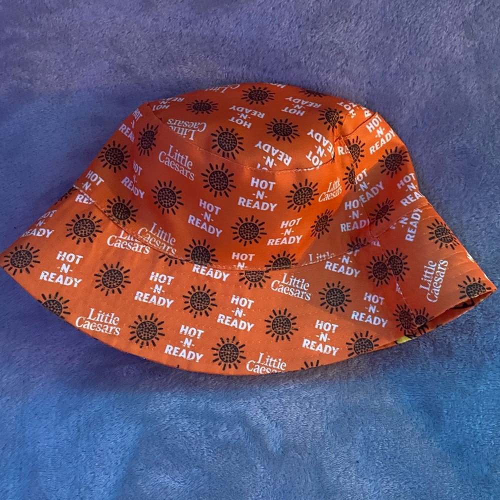 2 Way Little Caesars Orange Bucket Hat
